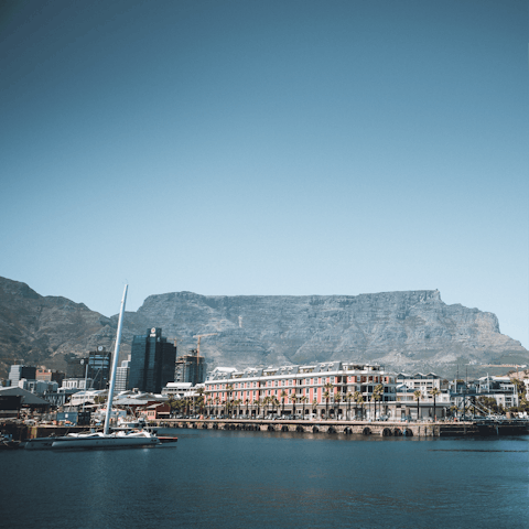 Shop and dine at the V&A Waterfront, only a short stroll away