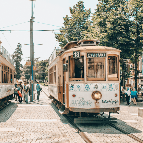 Explore Porto with tram lines and Marquês Metro Station seconds away