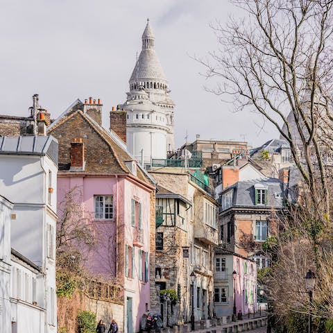 Scale the hills of Montmartre, finding cafés and bars along the way