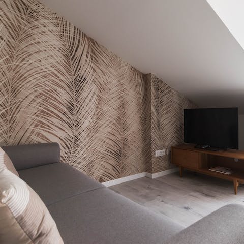 Unwind in the chic and stylish living room