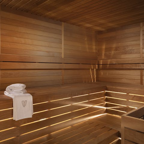 Detox your body and mind in the heat of the sauna