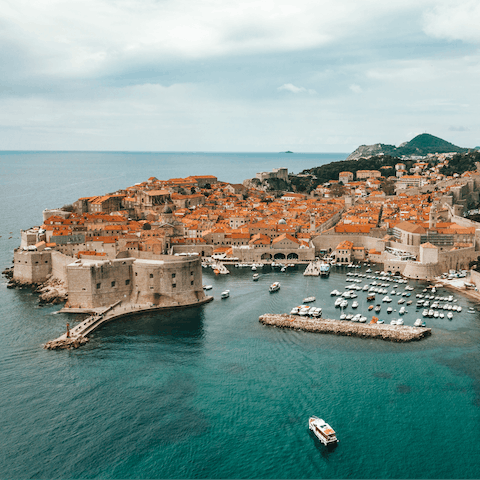 Visit the historic sights of the walled city of Dubrovnik
