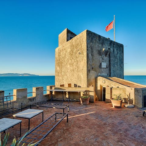 Enjoy the same view as soldiers of old, from the historic watchtower