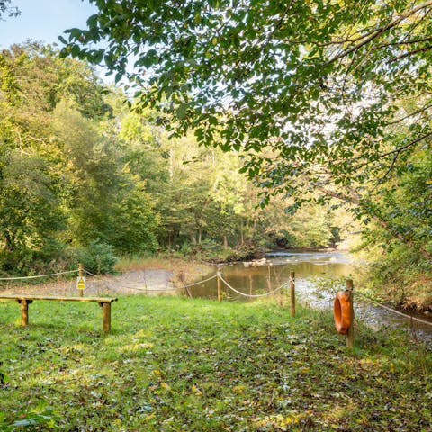 Take a relaxing stroll along the Elwy River, right on your doorstep