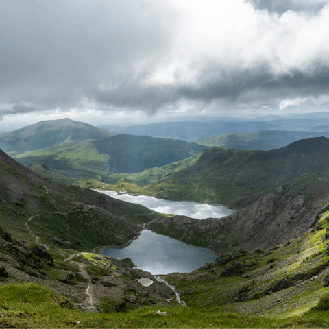 Hop in the car and drive into Snowdonia National Park to explore the epic landscapes