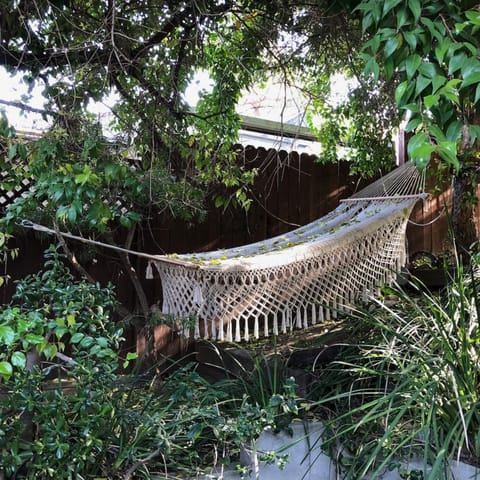 Enjoy a snooze in the hammock after an alfresco lunch