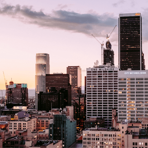 Feel well connected knowing that Downtown LA is a mere ten-minute drive away