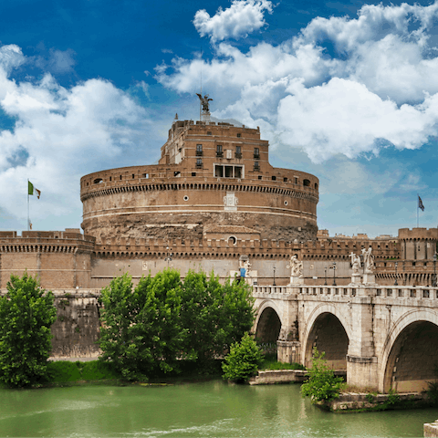 Travel back to the Renaissance at Castel Sant'Angelo, a historic castle less than ten minutes away