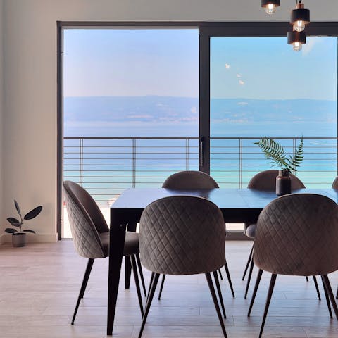 Dine with startling sea views