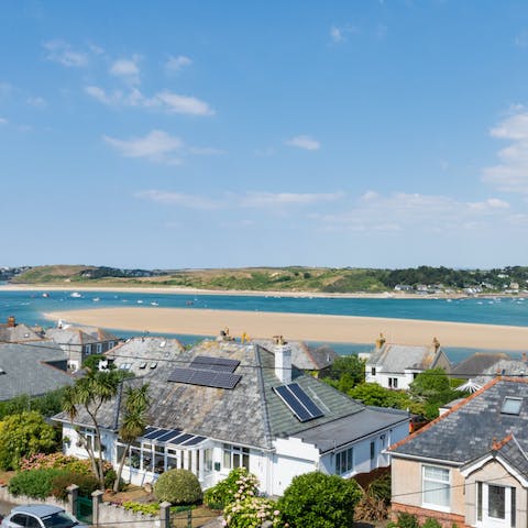 Admire the stunning views from the front bedrooms, across to Rock