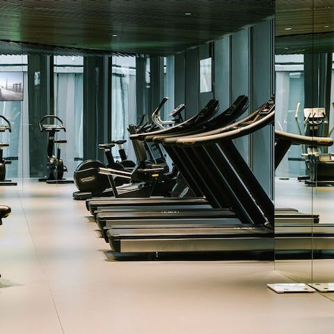 Work up a sweat in the state-of-the-art gym