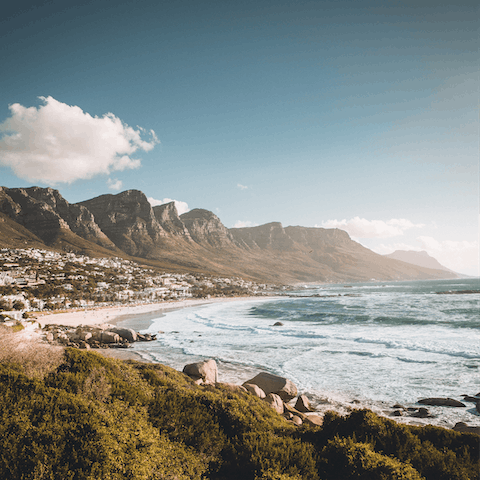 Breathe in the salty sea air at nearby Camps Bay