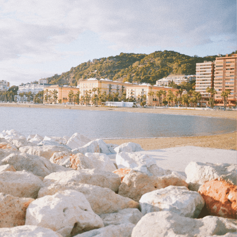 Catch some rays at Playa de la Malagueta, a short drive from home