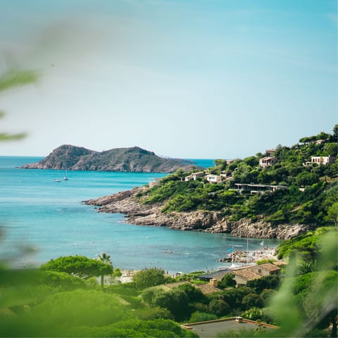 Stroll down to the golden sandy shores of Plage de Silvabelle