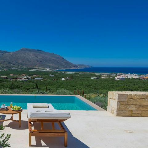 Relish the Aegean Sea views from the terrace