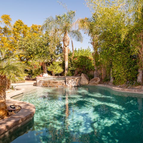 Escape the heat of the day with a refreshing dip in the pool