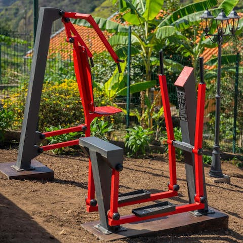 Get in a workout thanks to the outdoor gym