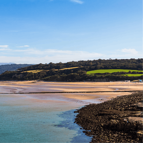 Embrace the fresh sea air from Benllech Beach – a short walk away