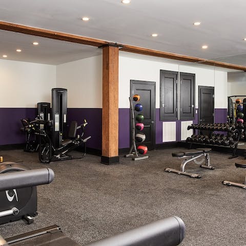 Work up a sweat in the gym