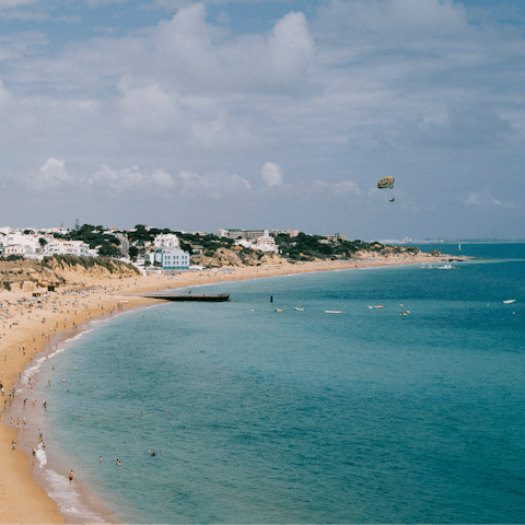 Pack a picnic and head to Albufeira's beaches – just ten-minutes away