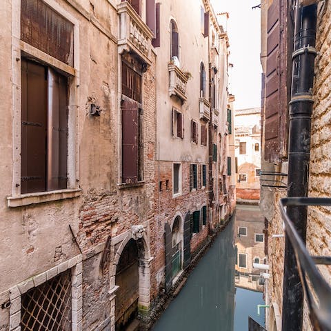 Enjoy having one of the iconic canals right underneath your window