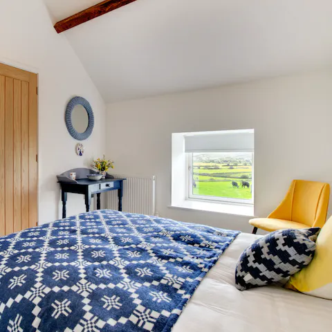 Wake up to gorgeous views of the North Wales countryside for a peaceful way to start the day