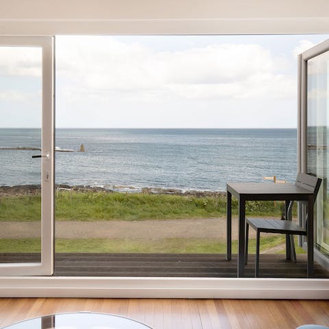 Take in the peaceful sea views from your coastal home