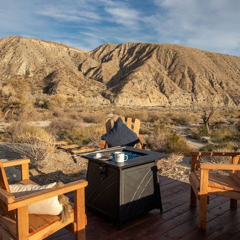 Light the fire and gather around with s'mores as you soak up the peace of the area