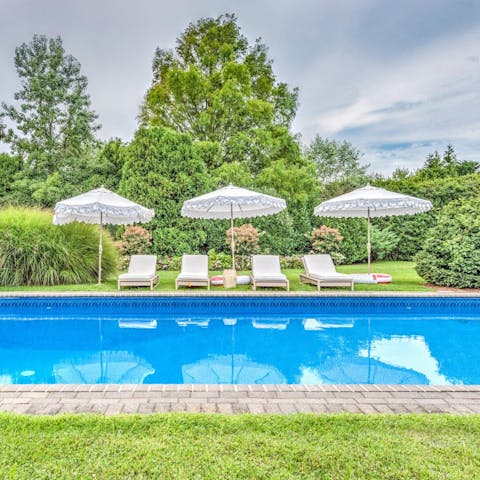 Wind down with a swim in the heated pool