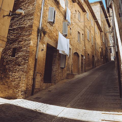 Drive just fifteen minutes to the city of Urbino