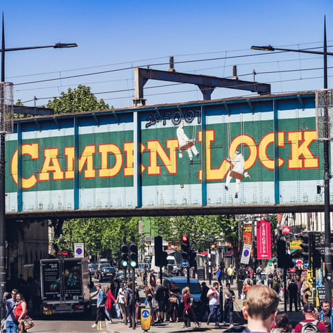Check out Camden's terrific music scene – you're a ten-minute walk from the Roundhouse venue