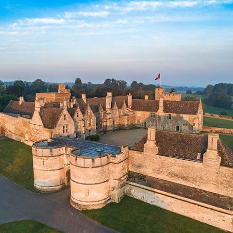 Visit Rockingham Castle and Gardens, only a ten-minute drive