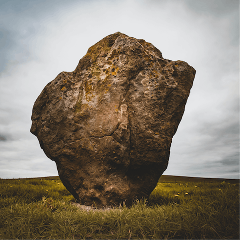 Visit the famous Avebury monument, just a twenty–two–minute walk away