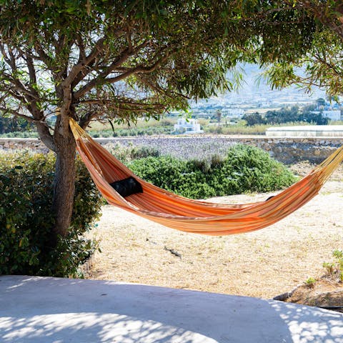 Take the weight off in the hammock with a beautiful view