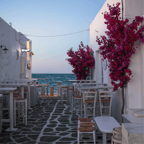 Explore picturesque Paros, home to secluded coves and traditional tavernas
