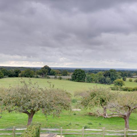 Wake up to unspoiled countryside views from your  bedroom window