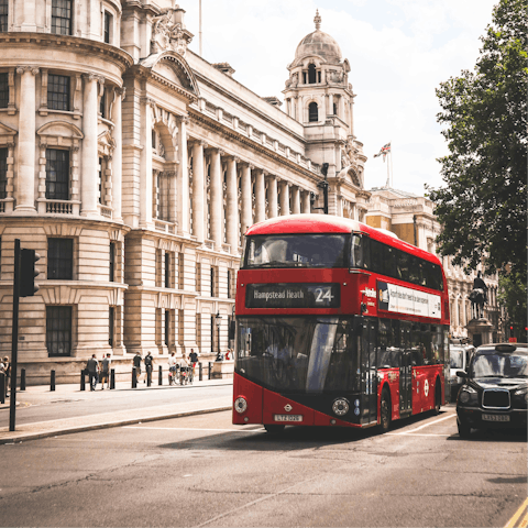Head into central London for sightseeing – a short train ride away