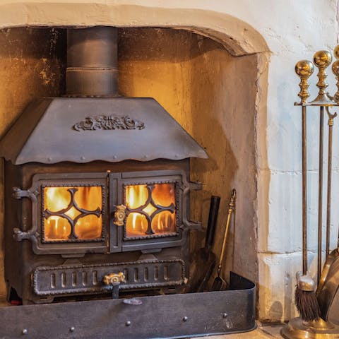 Keep stoking the logs in the wood-burning stove as you sip Earl Grey in the lounge