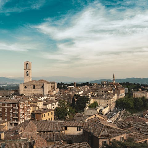 Dedicate an afternoon to exploring the charming city of Perugia