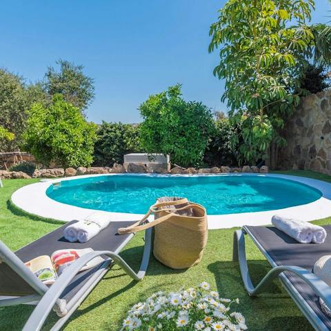 Spend relaxed afternoons swimming in the pool
