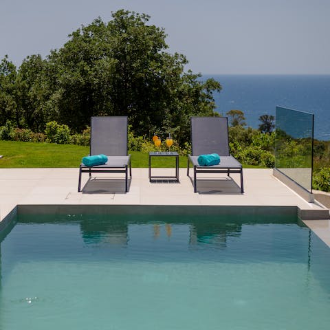 Find a wonderful sense of relaxation whilst lounging by the pool
