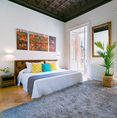 Wake up in the beautiful bedrooms feeling rested and ready for another day of Madrid sightseeing