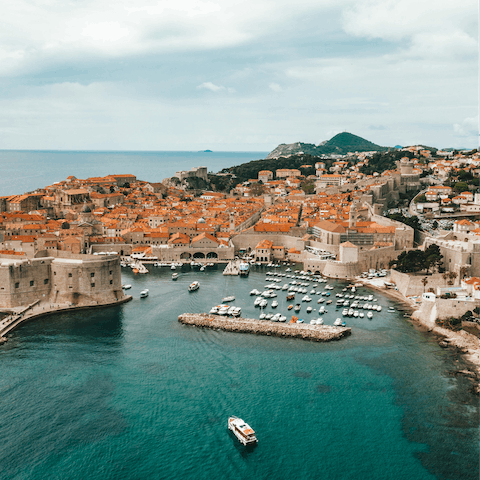 Make the 10km trip over to Dubrovnik and explore the coastal city