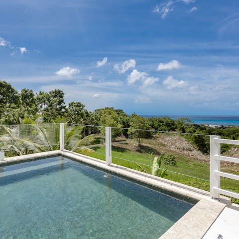 Soak up the sweeping views whilst taking a dip in the plunge pool