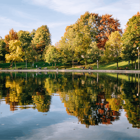 Stay just a twelve-minute walk away from the waterfront and Montreal's Old Port