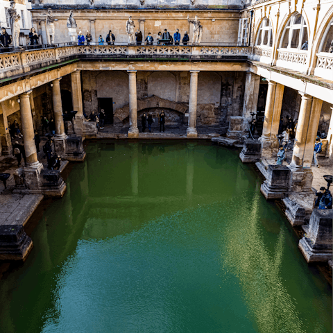 Get out and explore the delights of Bath city including the ancient Roman Baths