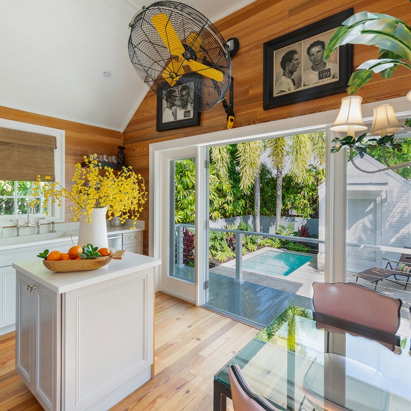 Stay cool on those summer days thanks to the house's shotgun-style design