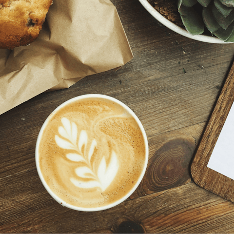 Pick up a sweet treat and a coffee from a local cafe 