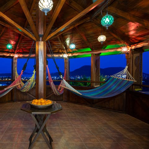 Head up to the aptly named hammock tower for a snooze with a view