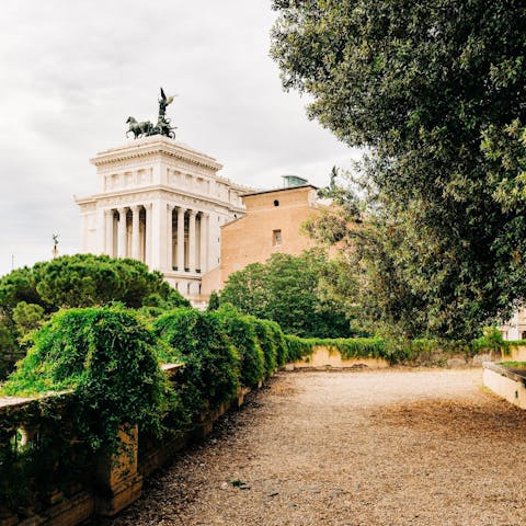 Make the six-minute walk over to Piazza Venezia for a close-up view of Altare della Patria